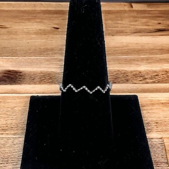 Zig-Zag Ring 925 Sterling Silver - Picture 2 of 4